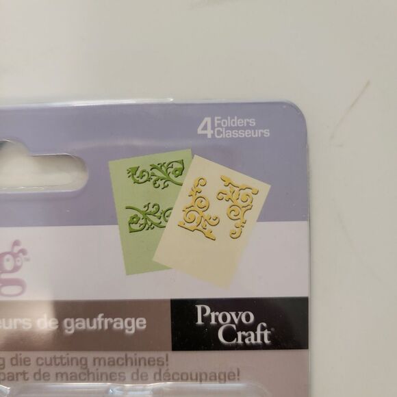 Cricut Cuttlebug MODERN VINES, FORMAL SQUARES Embossing Folders Lot of 2 NEW - Picture 13 of 16